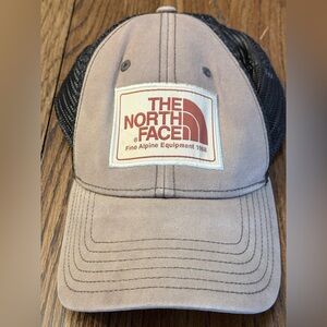 The North Face Beige and Black Mesh Cap